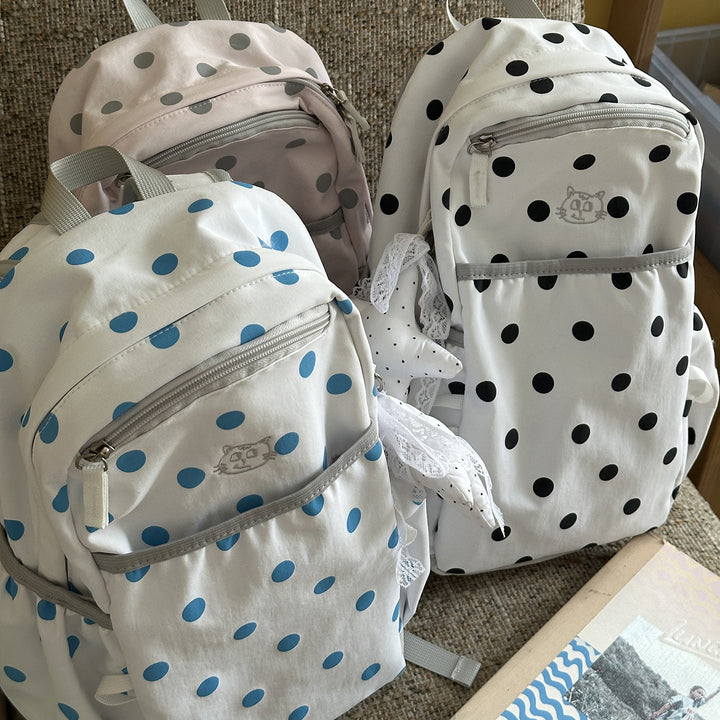 Verspielter gepunkteter Rucksack Karnz