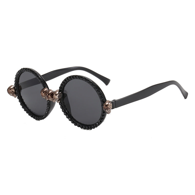 Damen Extravagante runde Sonnenbrille Karnz