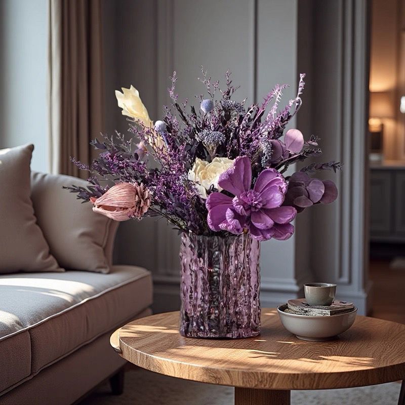 Elegante getrocknete Blumenarrangement-Darstellung