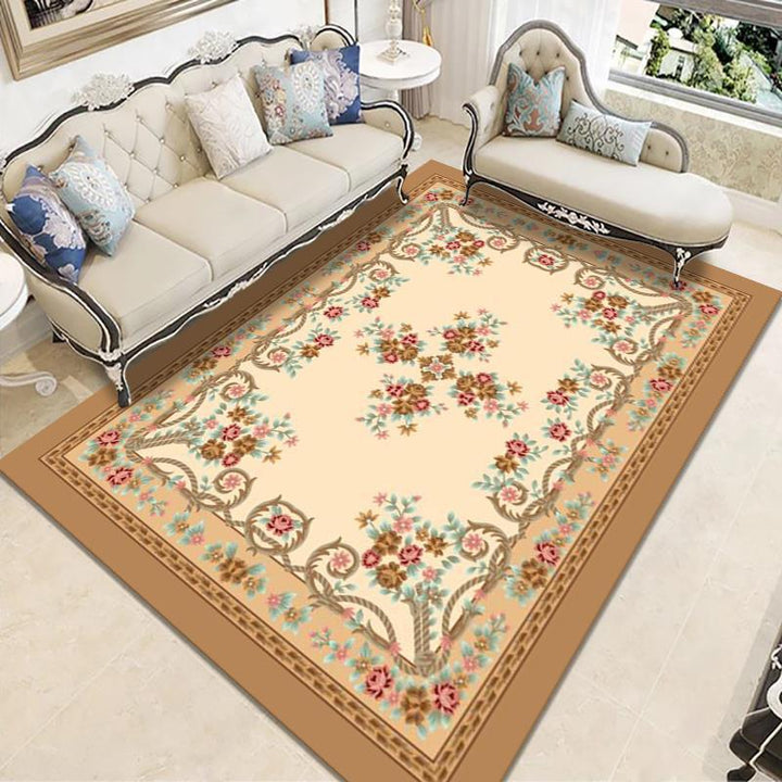 Eleganter floraler gewebter Teppich