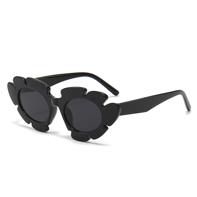 Damen Blütenförmige Sonnenbrille mit hochwertigem UV-Schutz Karnz