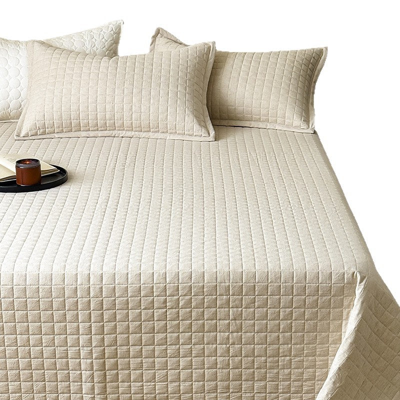 Leichte Waffelstruktur-Tagesdecke aus atmungsaktiver Baumwolle für Bett und Sofa