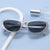Damen modische Sonnenbrille mit verspiegelten Gläsern Karnz