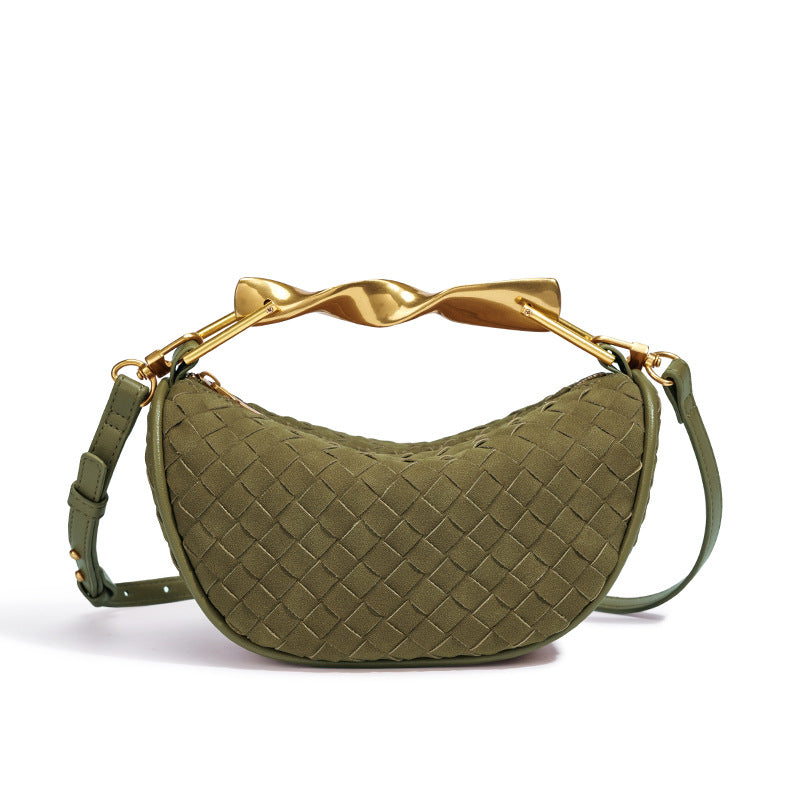 Skulptierte Griff Mini-Handtasche Karnz