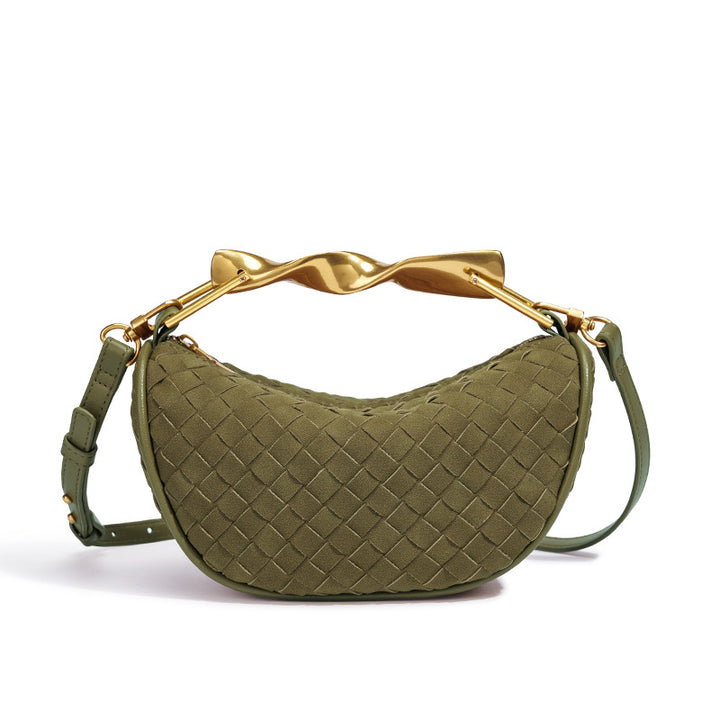 Skulptierte Griff Mini-Handtasche Karnz