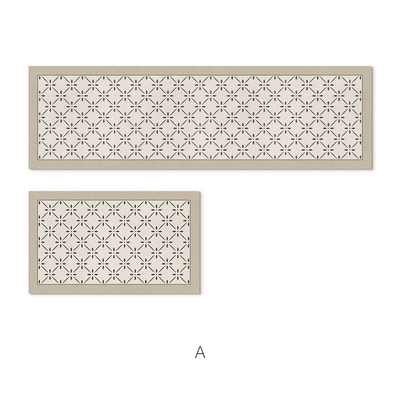 Elegante strukturierte Teppichläufermatte