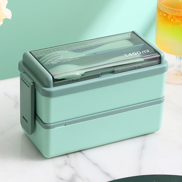 Multifunktionale Lebensmittelaufbewahrung Lunchbox mit integriertem Besteckset