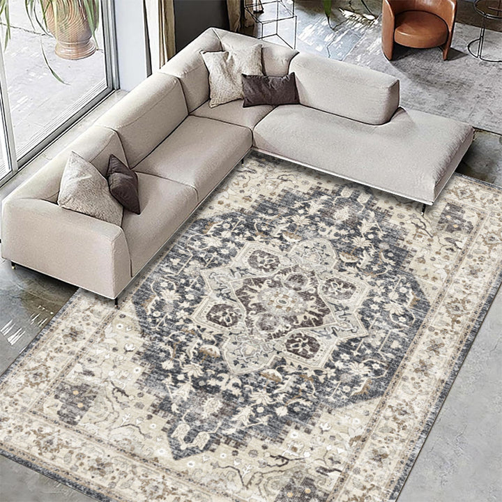 Vintage-inspirierter Teppich Karnz