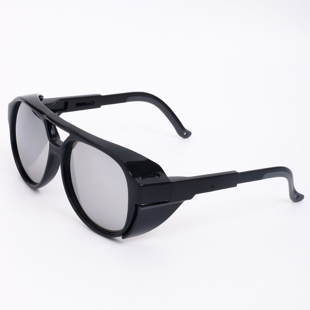 Damen oversized Sonnenbrille im geometrischen Design mit robustem Rahmen und polarisierten Gläsern Karnz