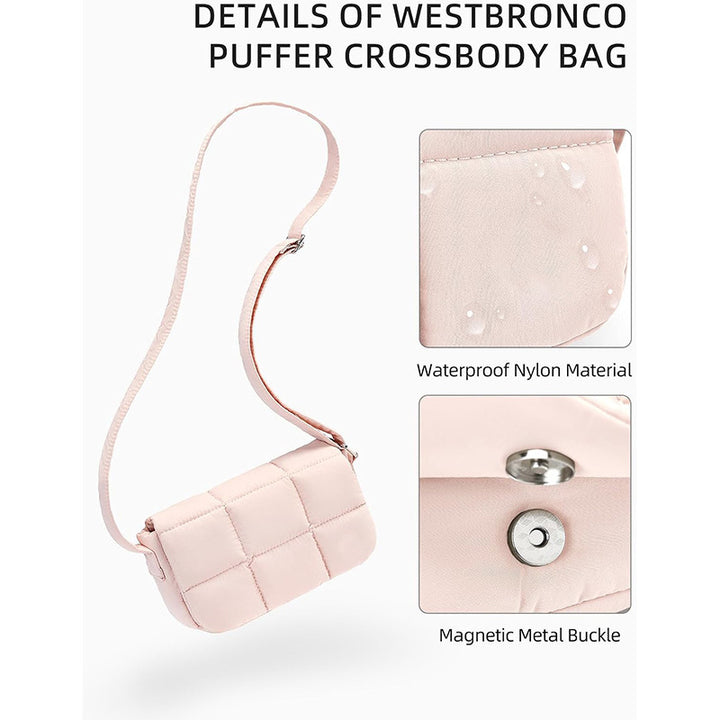 Modische Crossbody-Tasche mit Gesteppter Oberfläche Karnz