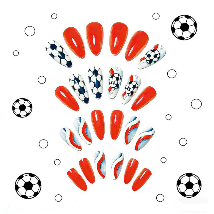 Kunstnägel Im Kreativen Fußball-Design Karnz