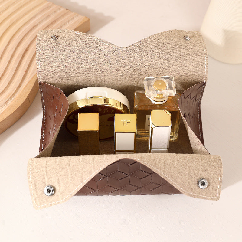 Stilvoller geometrischer Taschentuchboxbezug