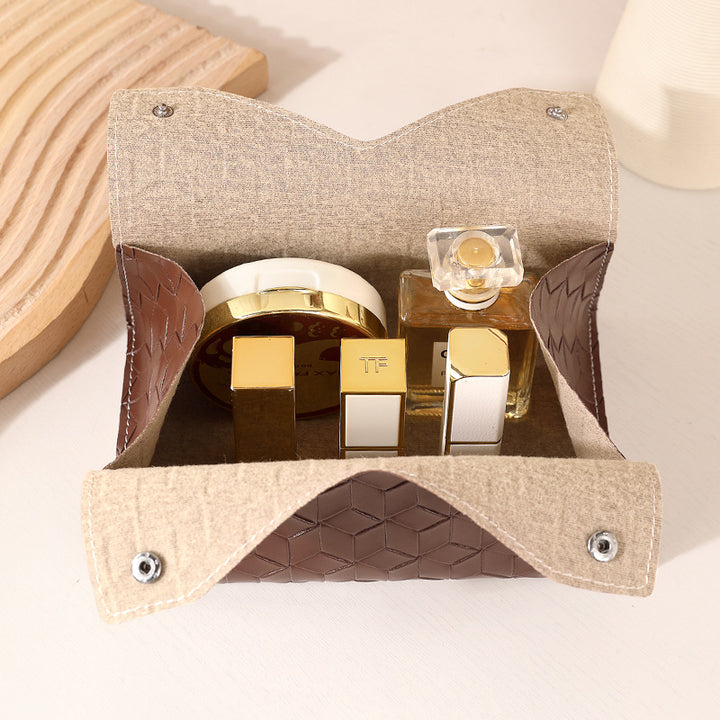 Stilvoller geometrischer Taschentuchboxbezug