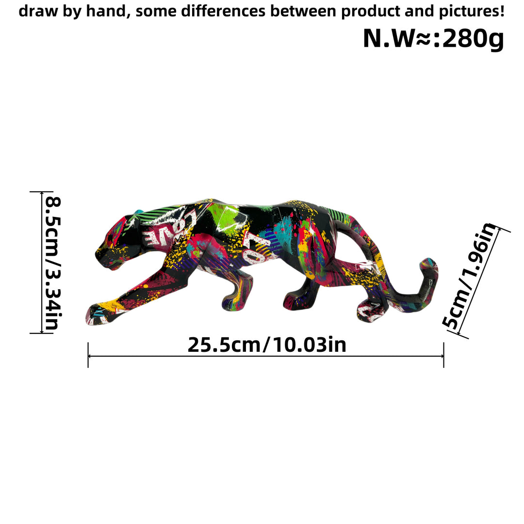 Dekorative Panter Skulptur Karnz