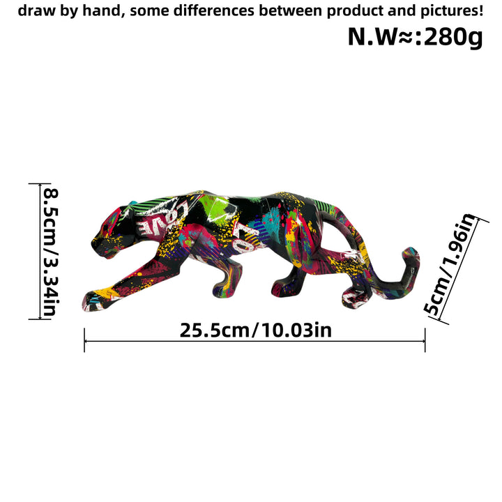 Dekorative Panter Skulptur Karnz