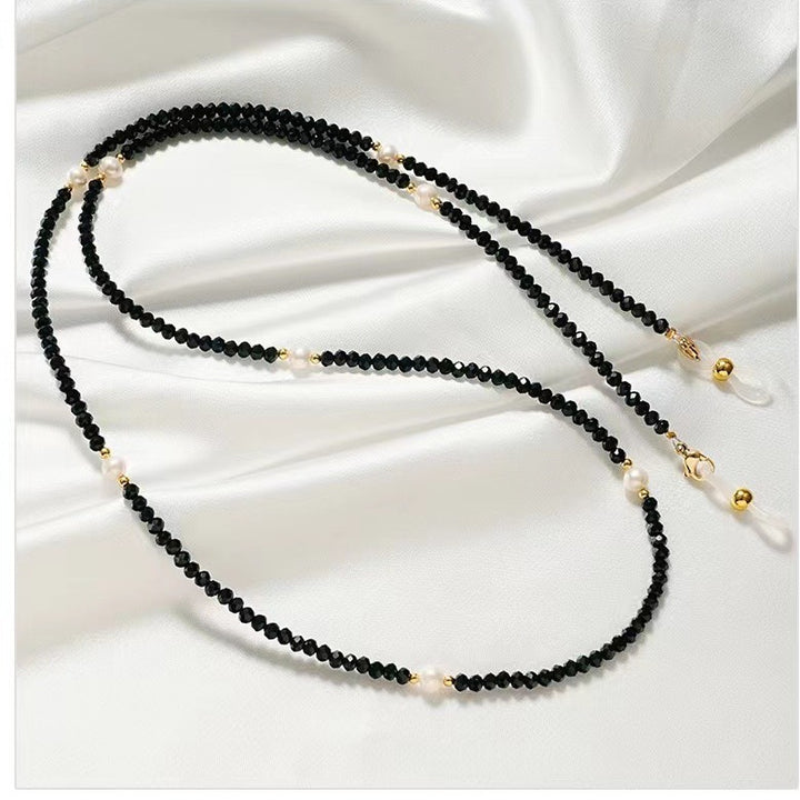 Elegante Perlen Brille Kette Karnz