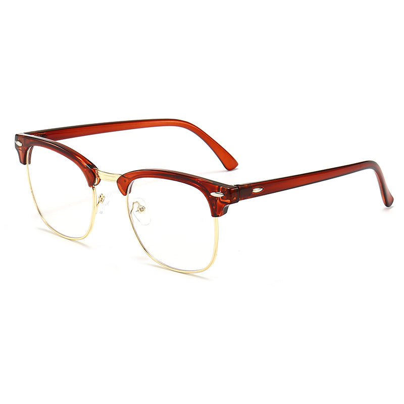 Damen modische Retro-Sonnenbrille mit metallischem Rahmen Karnz