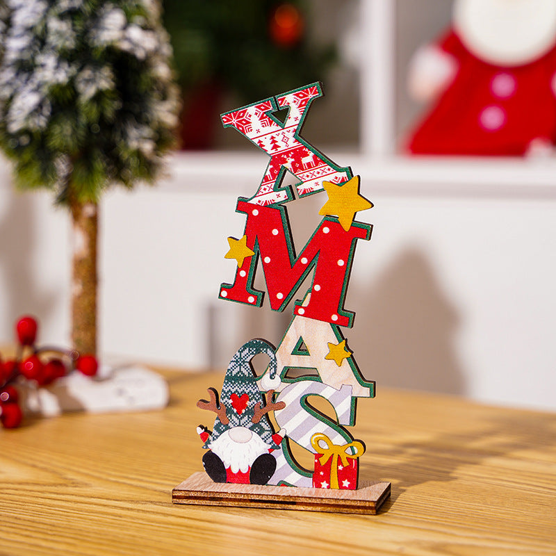 Weihnachtsdekorationsfigur im niedlichen Gnome-Design Karnz