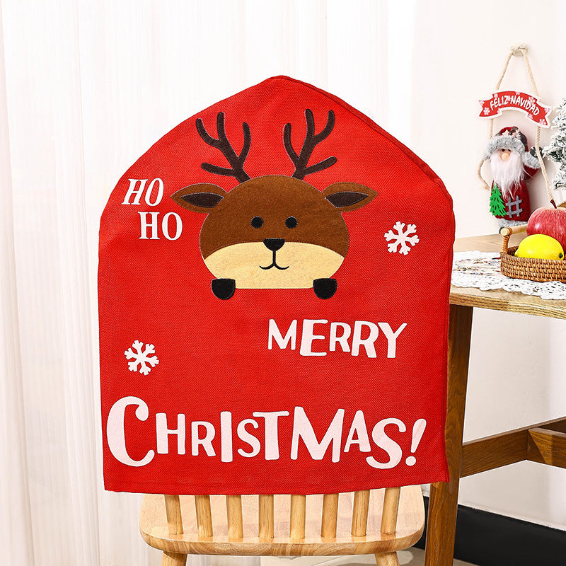Festliche Stuhlüberzieher mit Weihnachtsmotiv Karnz