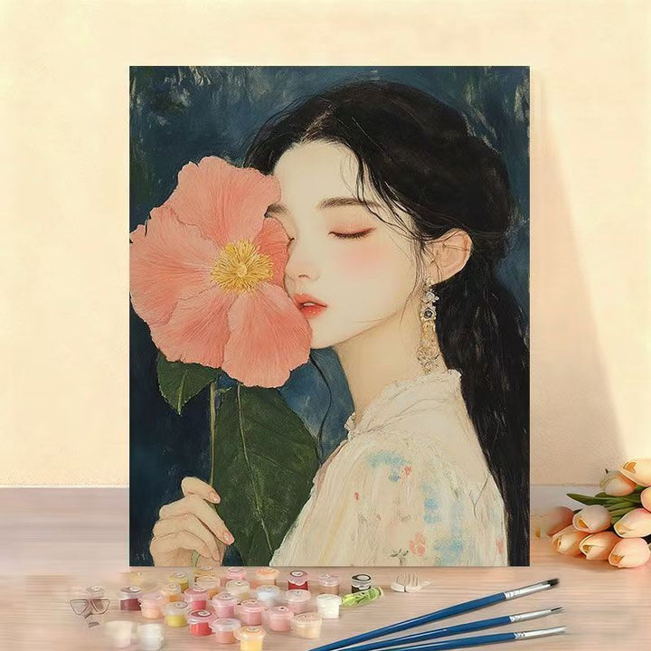 DIY Floral Portrait Malen nach Zahlen Set Karnz