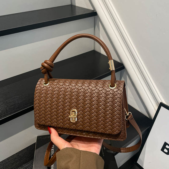Gewebte Leder Abend-Clutch