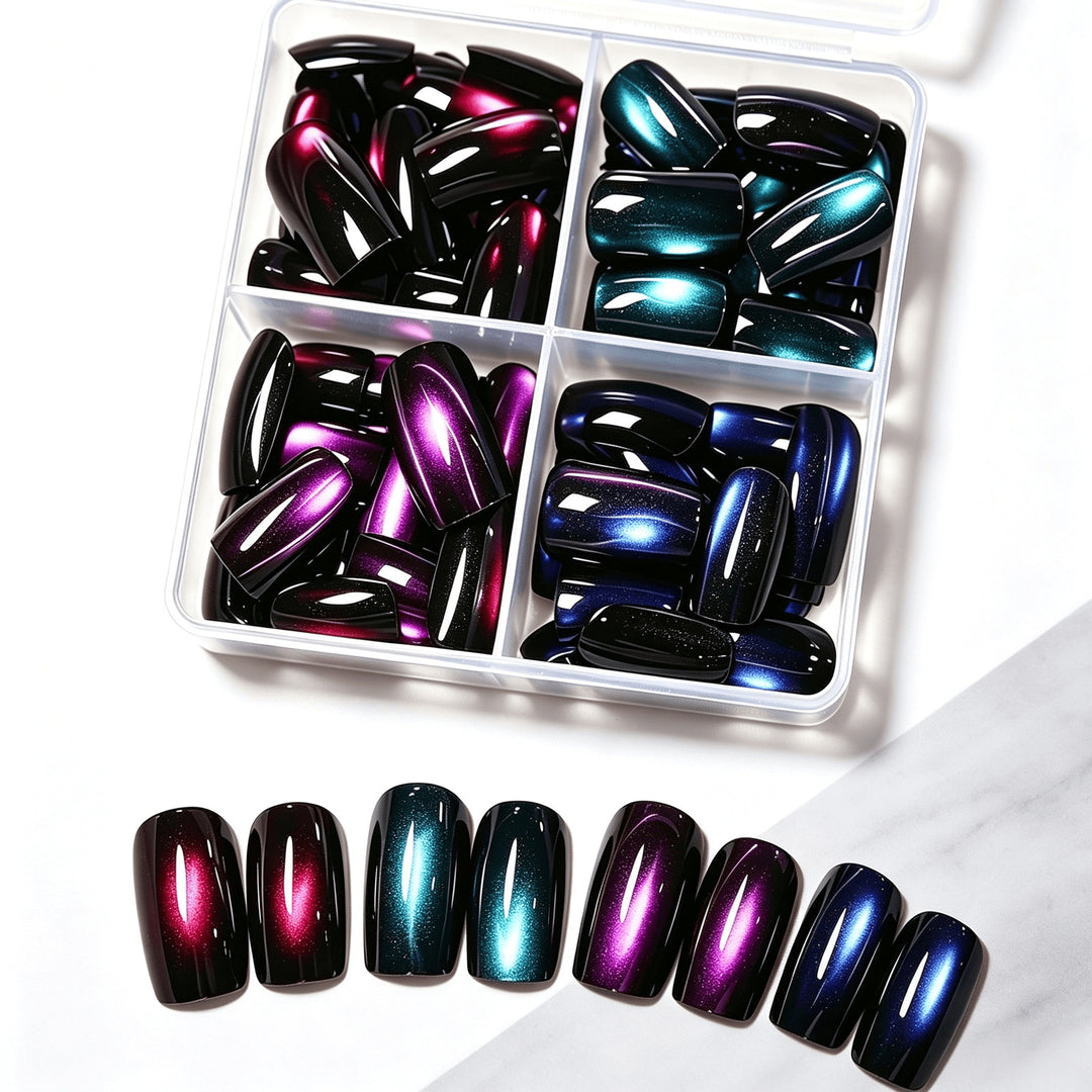 Gradient Glitter Press-On Nail Set Karnz