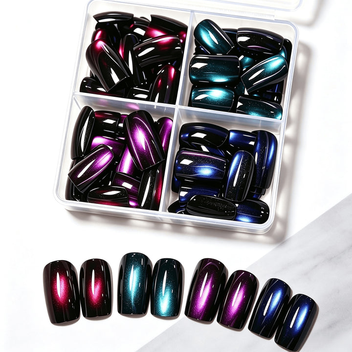 Gradient Glitter Press-On Nail Set Karnz