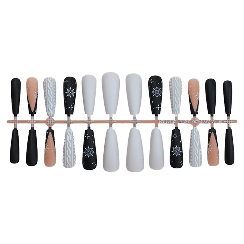 Künstlerisches Press-On Nageldesign Set Karnz