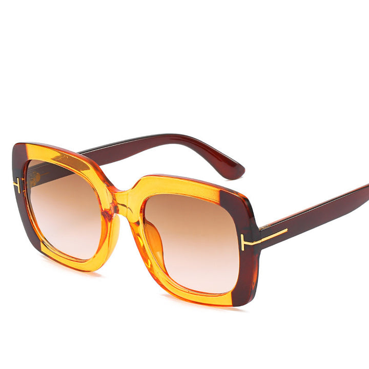 Oversized Mode Sonnenbrille mit verlaufenden Gläsern Karnz