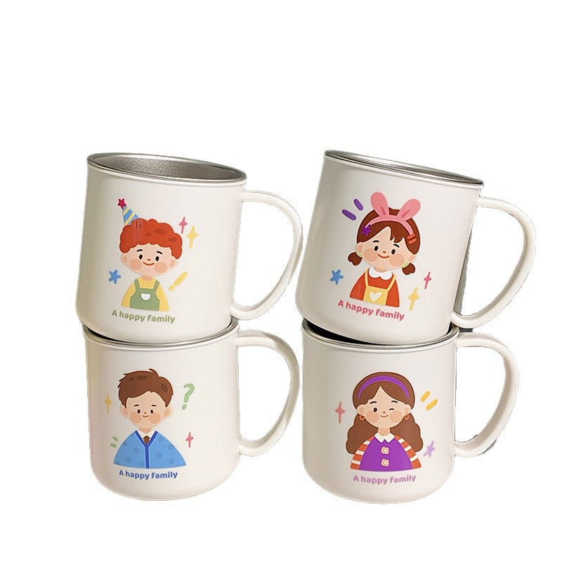 Keramiktasse mit Fröhlichem Familienmotiv Karnz 1786635457