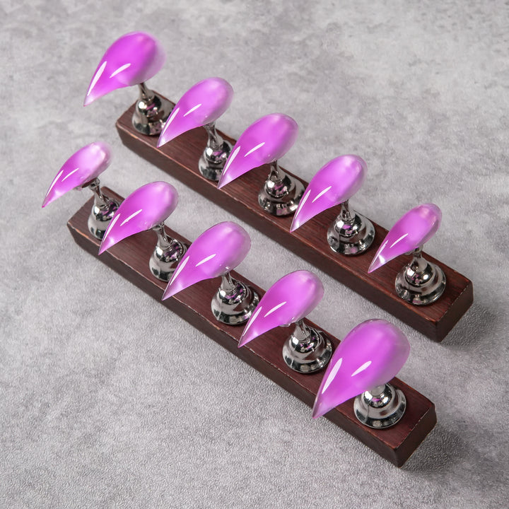 Glänzende Stiletto Druck-Nagelspitzen Set