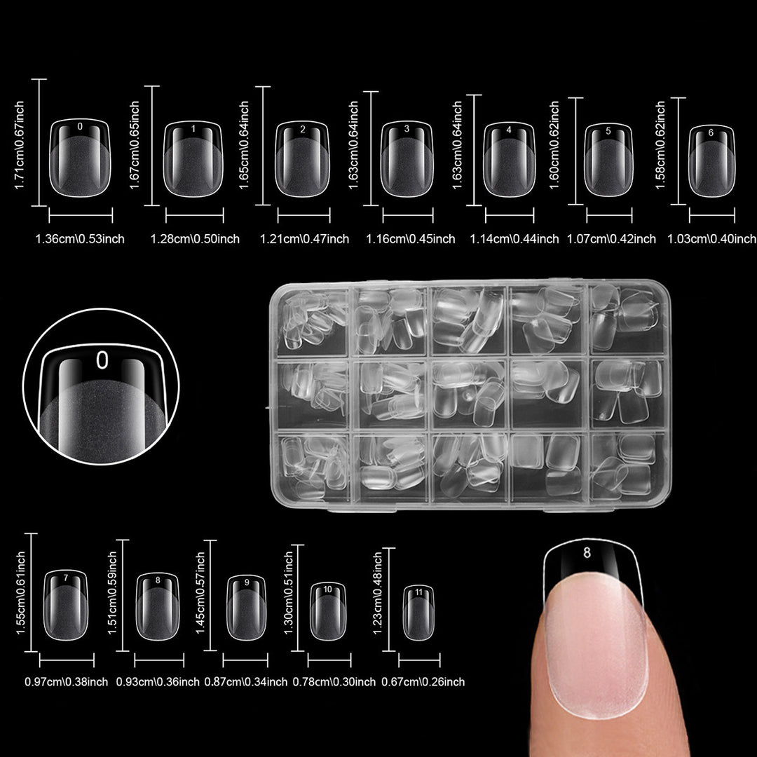 Premium Clear Press-On Nail Tips Karnz