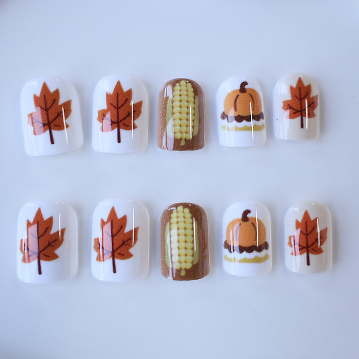 Herbst-inspiriertes Nagelkunst-Set Karnz