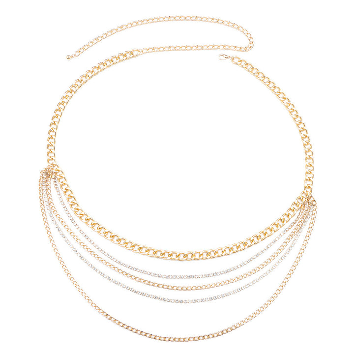 Mehrschichtige Ketten Körper Schmuck Karnz