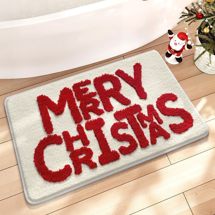 Weihnachtsbaumförmiger Teppich