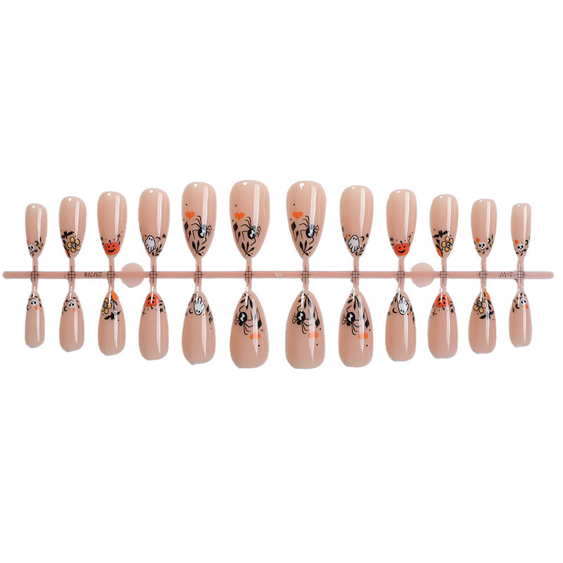 Künstlerisches thematisches Press-On-Nageldesign Karnz