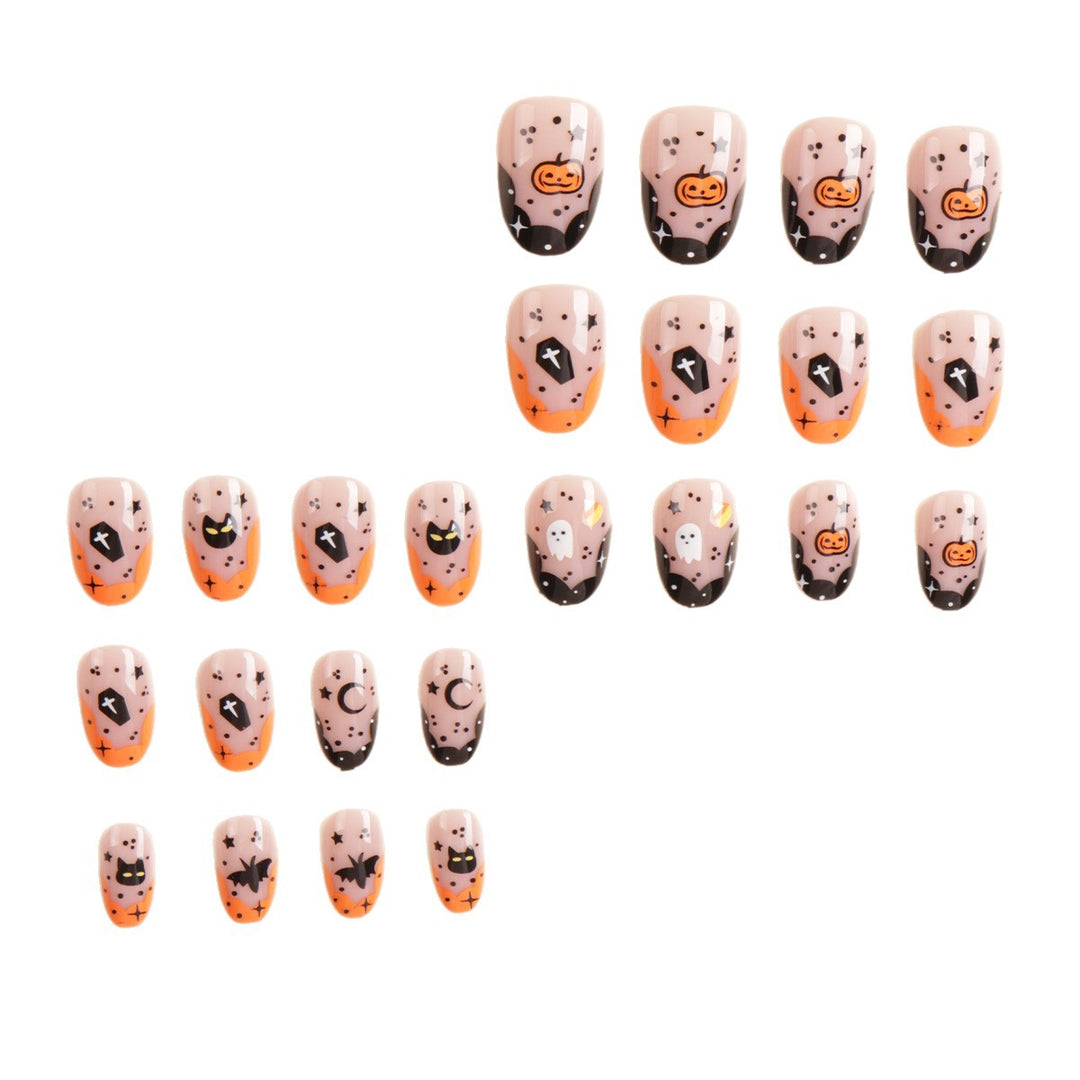 Halloween-Themen Press-On Nagelkunstset Karnz