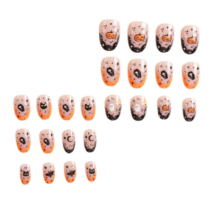 Halloween-Themen Press-On Nagelkunstset Karnz