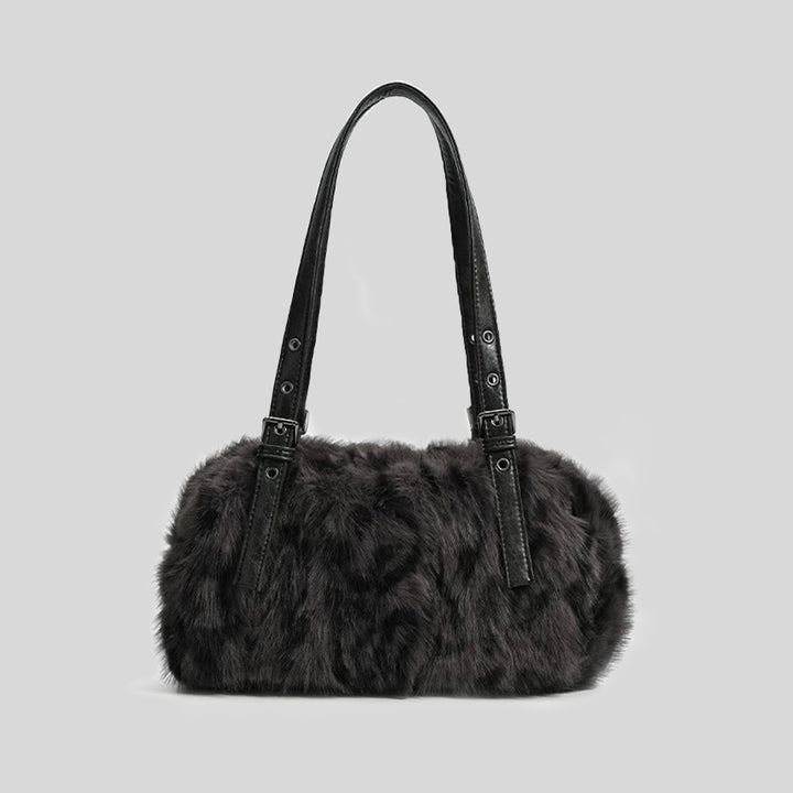 Luxuriöse Kunstpelz Handtasche