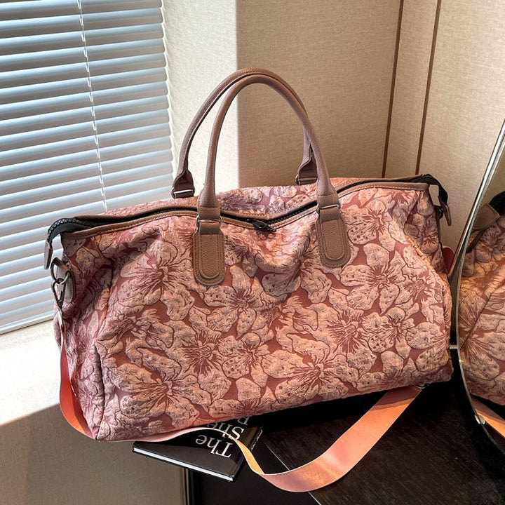 Stylische Blumenmuster Reise-Duffel-Tasche Karnz