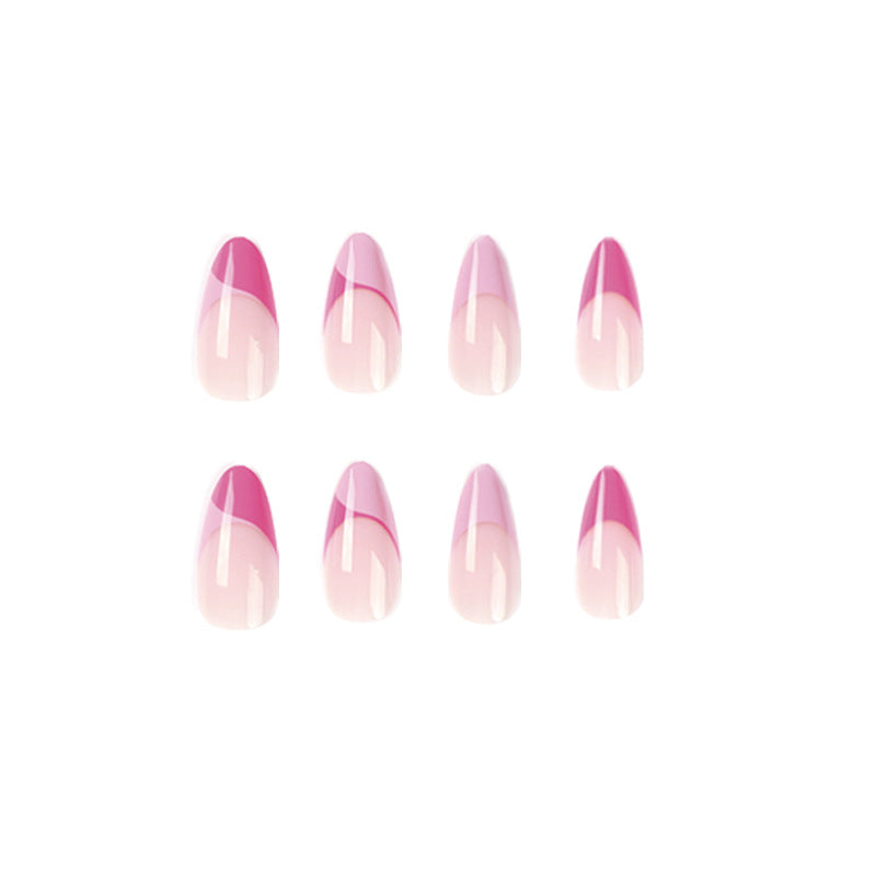 Künstliche Nagelverlängerungen mit elegantem Glitzer-French-Tip Design Karnz