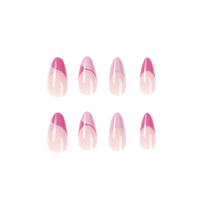 Künstliche Nagelverlängerungen mit elegantem Glitzer-French-Tip Design Karnz