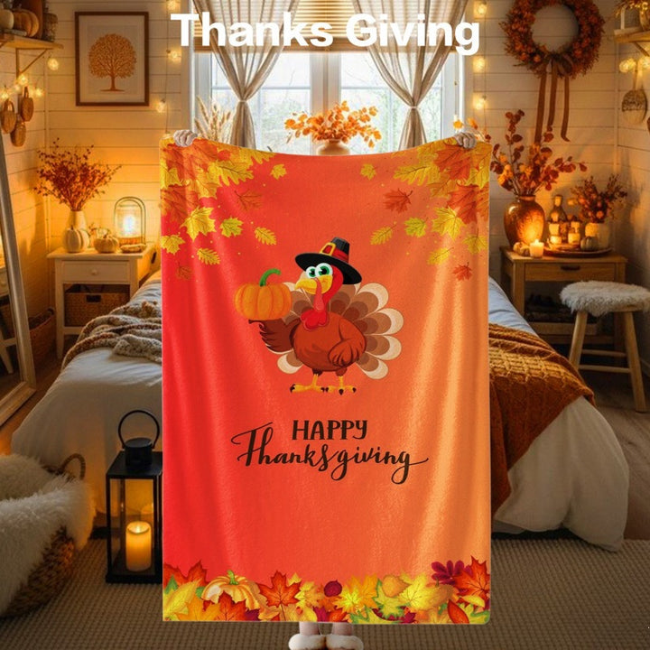 Thanksgiving-Themen Kuscheldecke