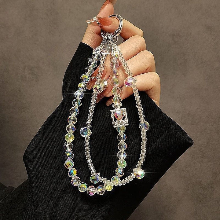 Eleganter Perlen Charm Schlüsselhalter Karnz