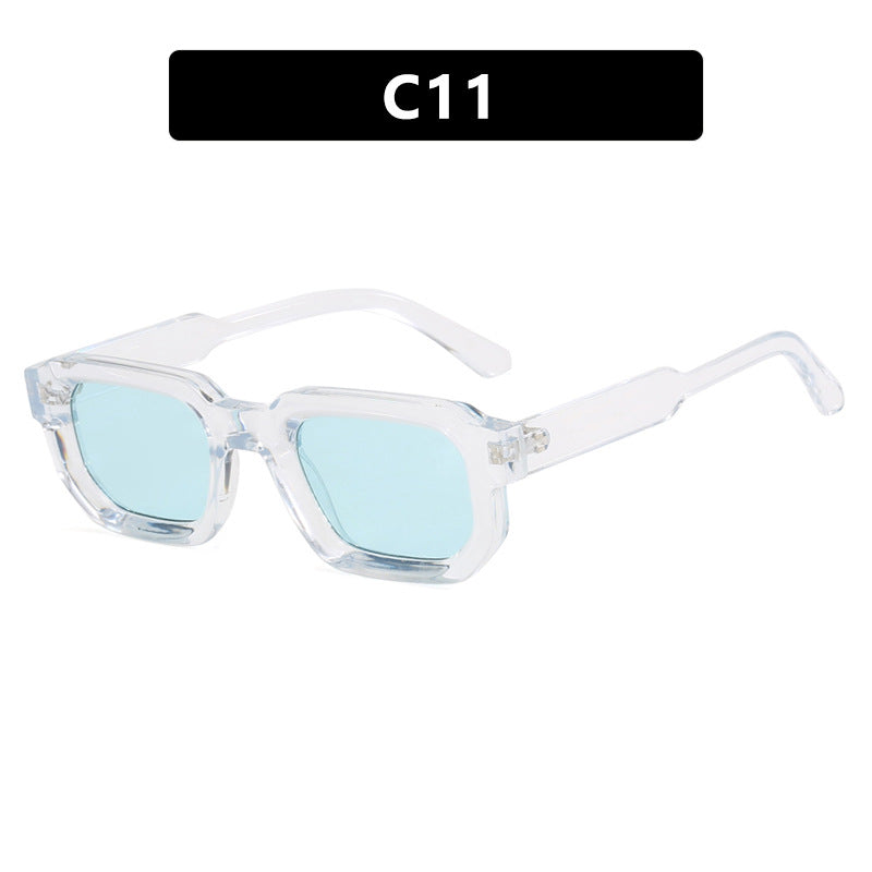 Damen moderne Sonnenbrille im innovativen Rechteckdesign Karnz