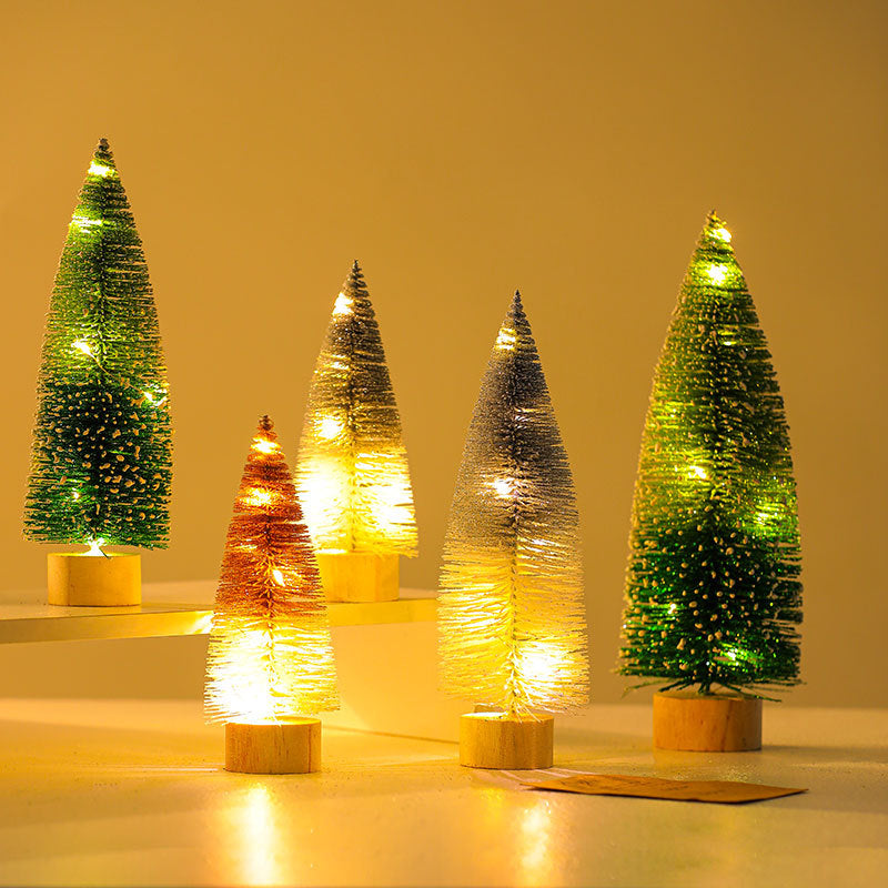 Beleuchtete dekorative Miniatur-Weihnachtsbaum Karnz