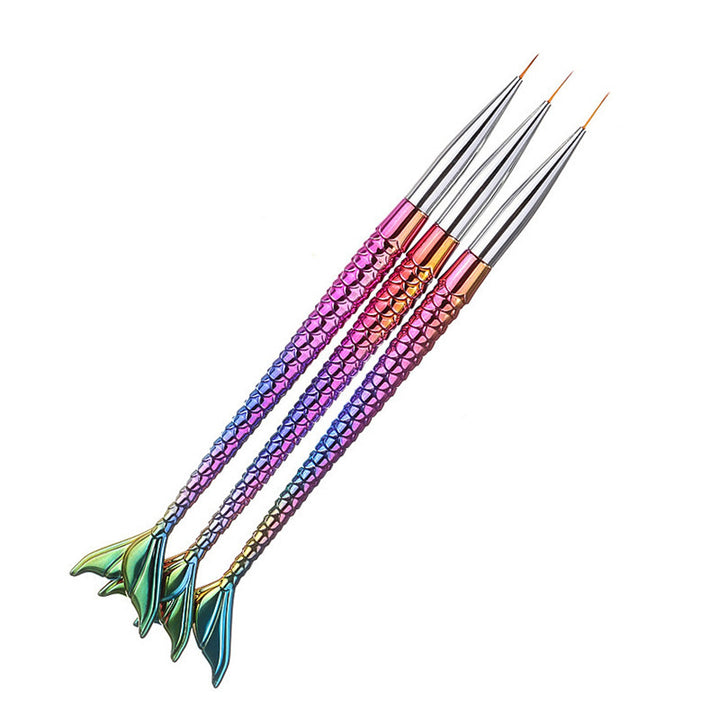 Mermaid Tail Nail Art Pinsel Karnz