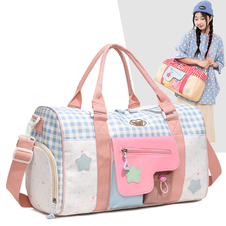Verspielt gemusterte Tragetasche Duffle Bag Karnz