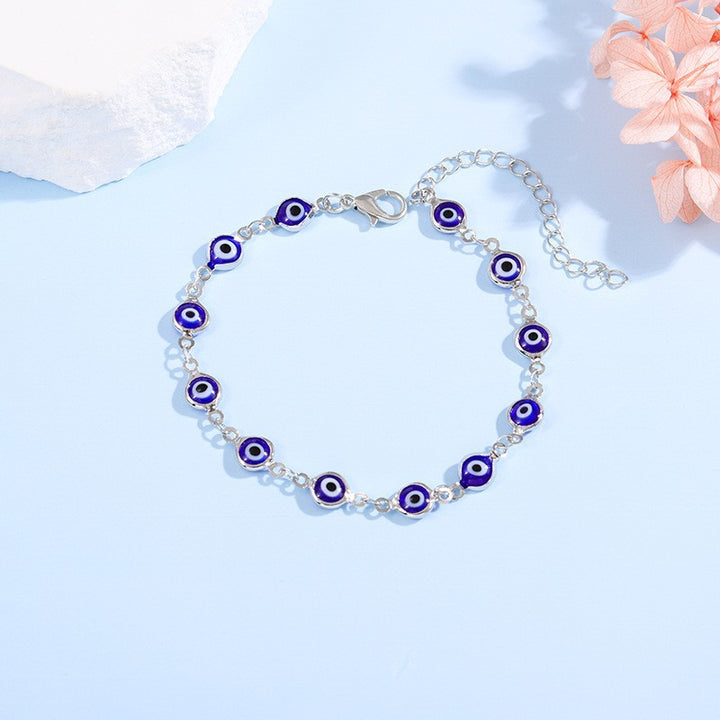 Dekorativer böser Blick Charme Armband Karnz