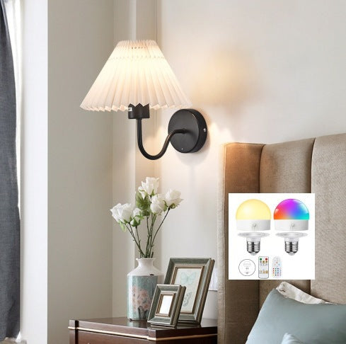 Elegante gefaltete Shade Wandleuchte